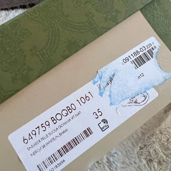 New Gucci GG Black leather Sneakers - Picture 3 of 9